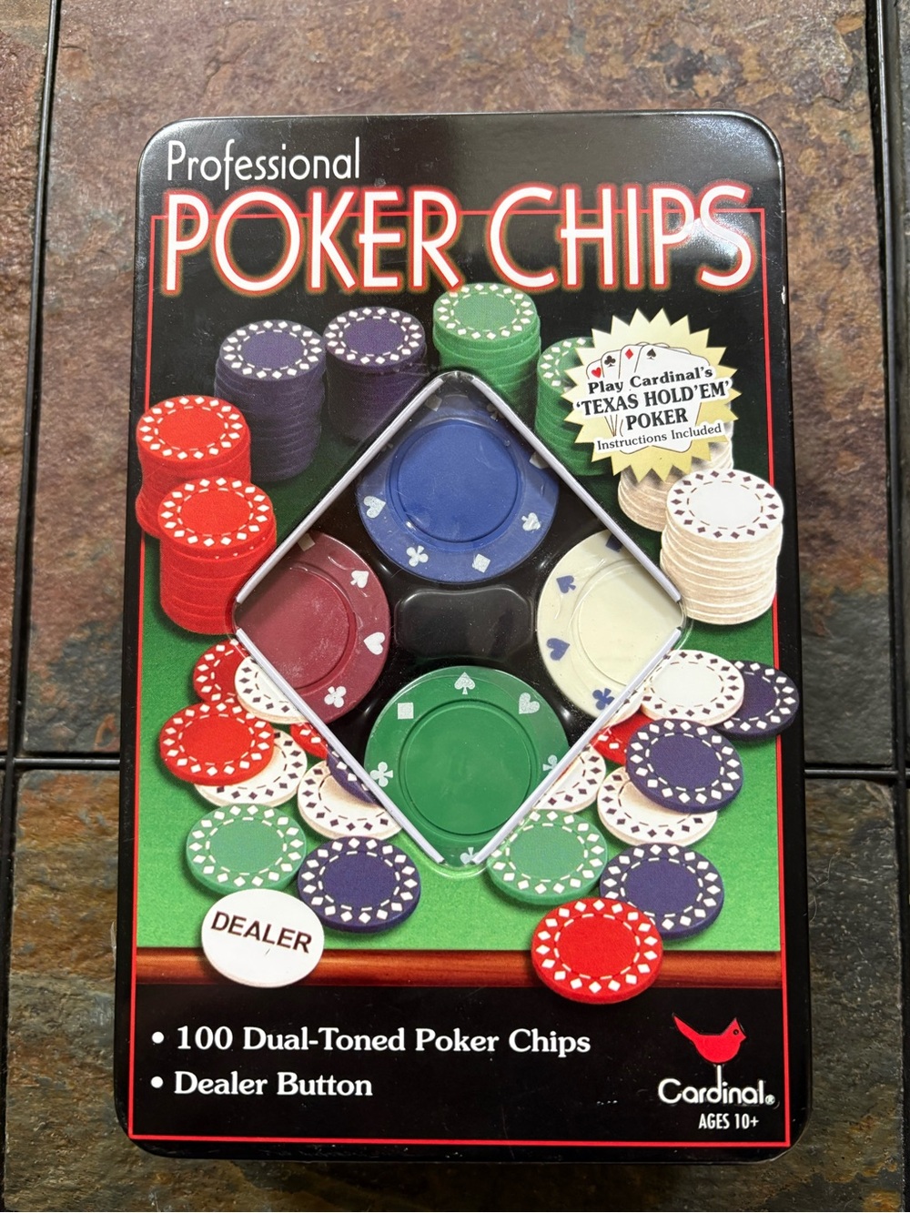 Professional Poker Chips Set - Multi-Color